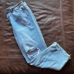 JBD Just Black Denim Distressed Straight Leg Jeans Blue Size‎ 31
